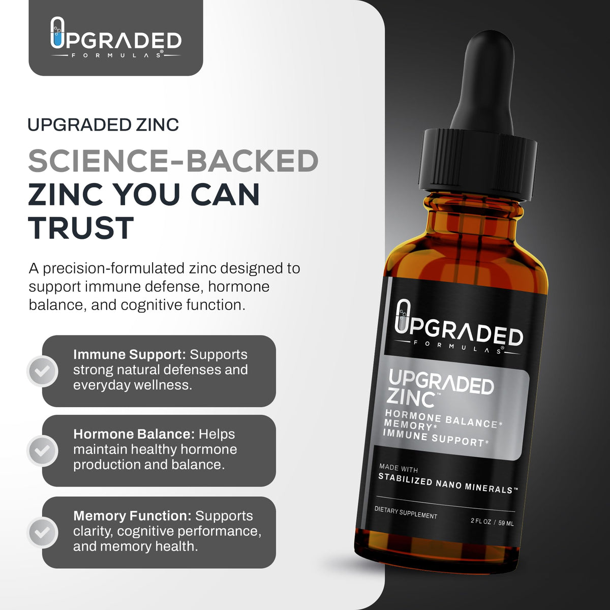 Upgraded Formulas Liquid Zinc with Nano Minerals - 2 Fl Oz - image 2