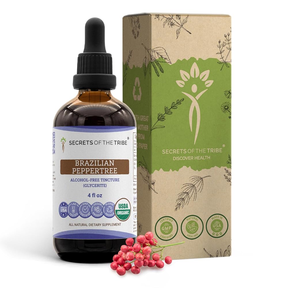Secrets of the Tribe Brazilian Peppertree USDA Organic Extract - 4 oz