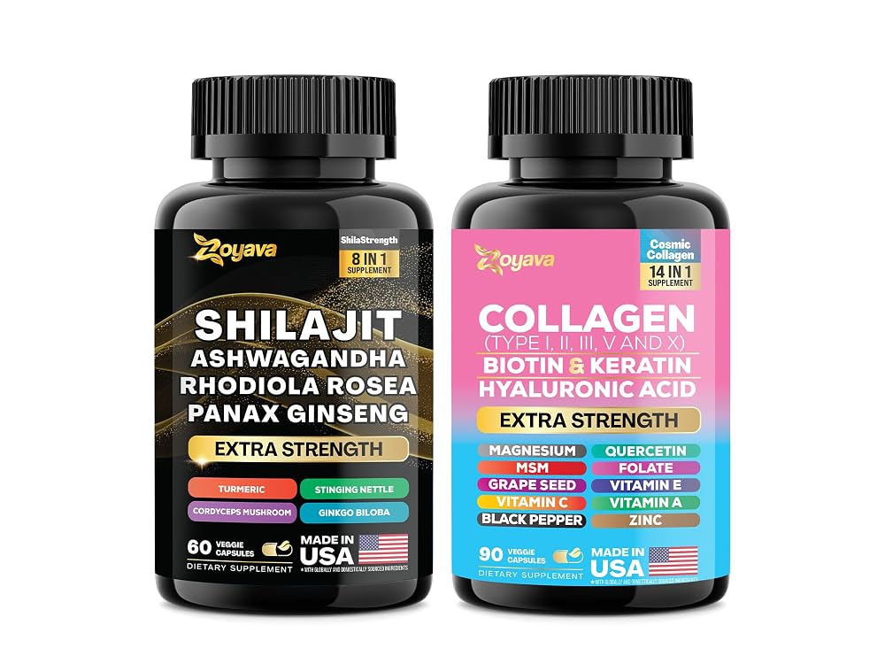 Zoyava Wellness Duo Shilajit & Collagen Supplement - 150 Capsules - image 2