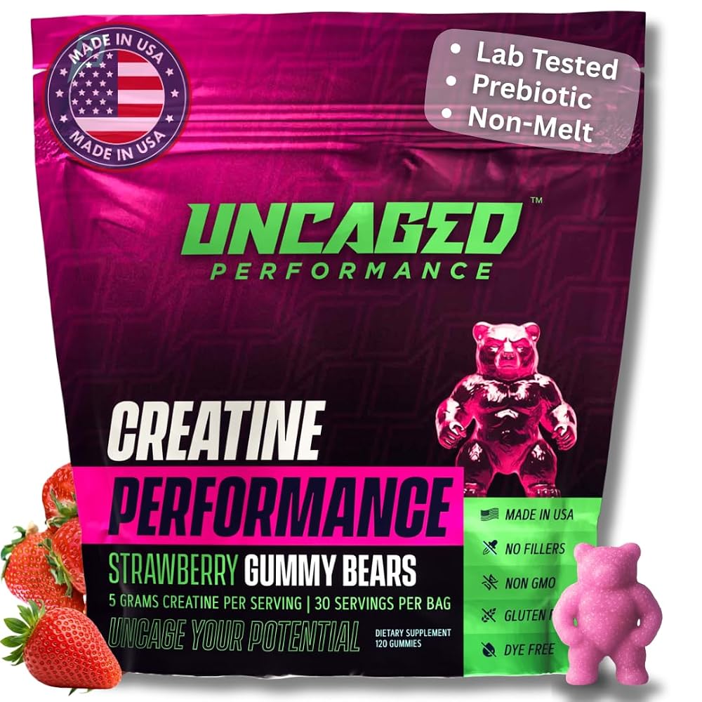 Uncaged Performance Creatine Monohydrate Gummies