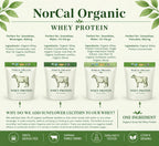 NorCal Organic Natural Grass Fed Whey Protein Powder