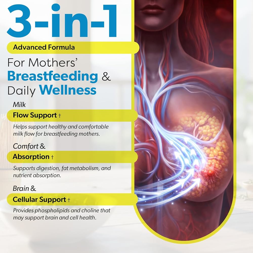 TRUEMED Organic Sunflower Lecithin Breastfeeding Supplement