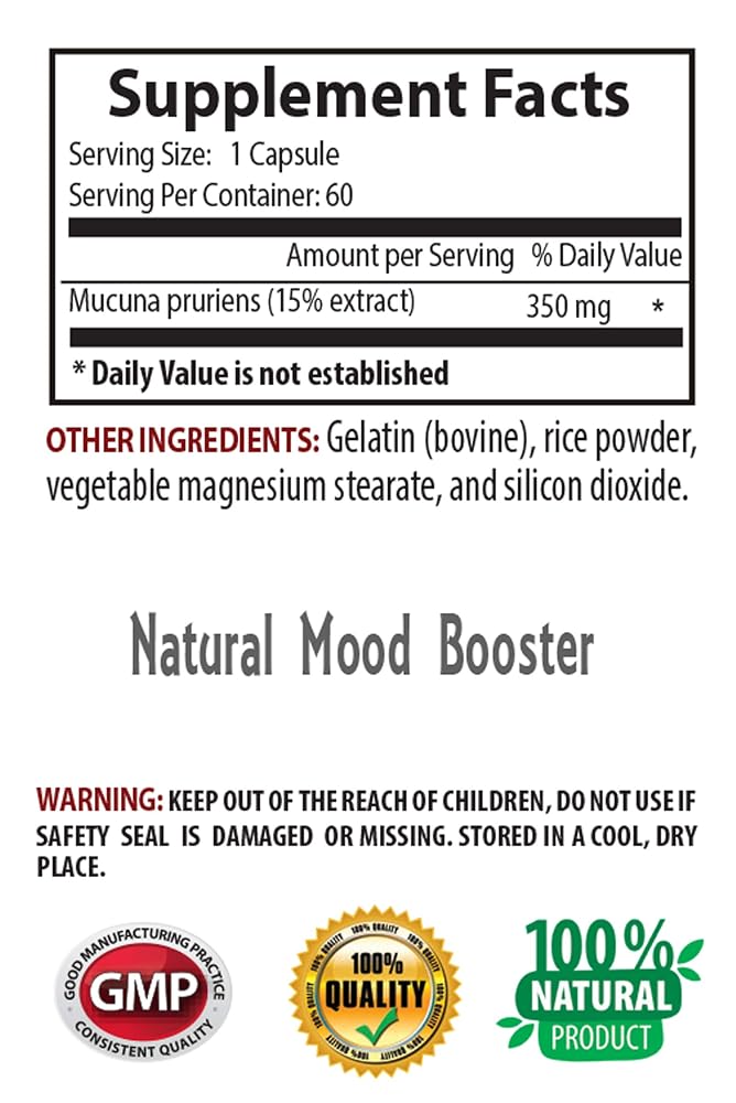 Swan Life Essentials Mucuna Pruriens Extract Energy Support - 120 Capsules - image 2