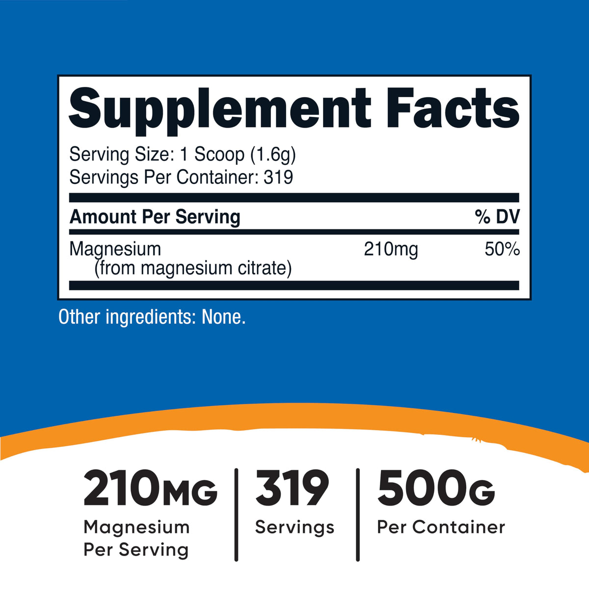Nutricost Magnesium Citrate Powder (Fruit Punch, 500 Gram)