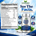 Sundhed Natural Testo Boost Max Stamina Booster - 60 Capsules - image 2