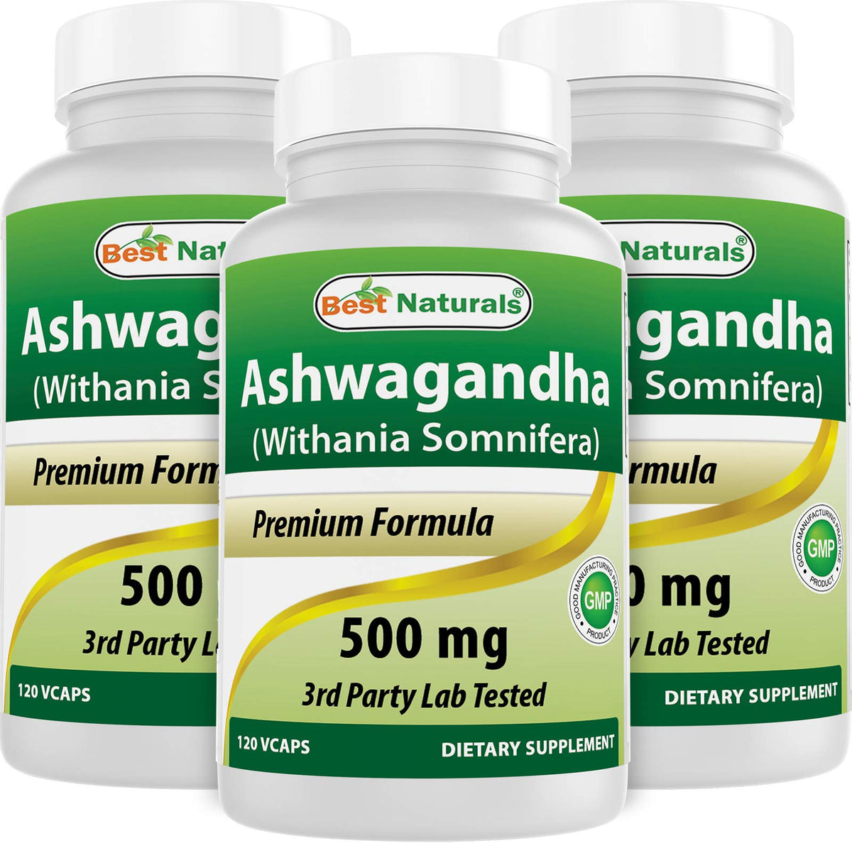 Best Naturals Ashwagandha 500 mg Stress & Mood Support - 360 Capsules