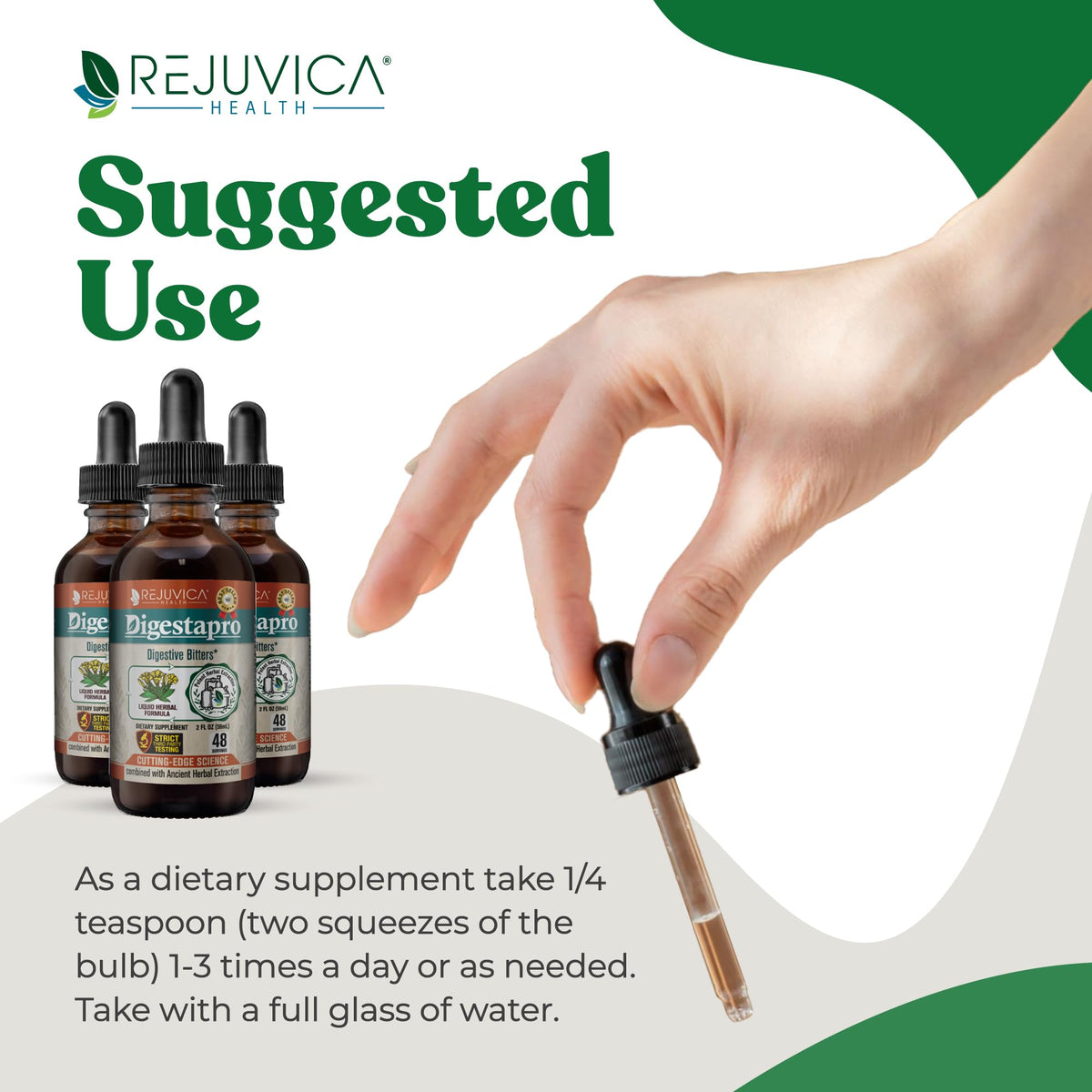 Rejuvica Health DigestaPro - Digestive Bitters for Fast-Acting