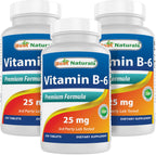 Best Naturals Vitamin B6 25mg - 250 Tablets