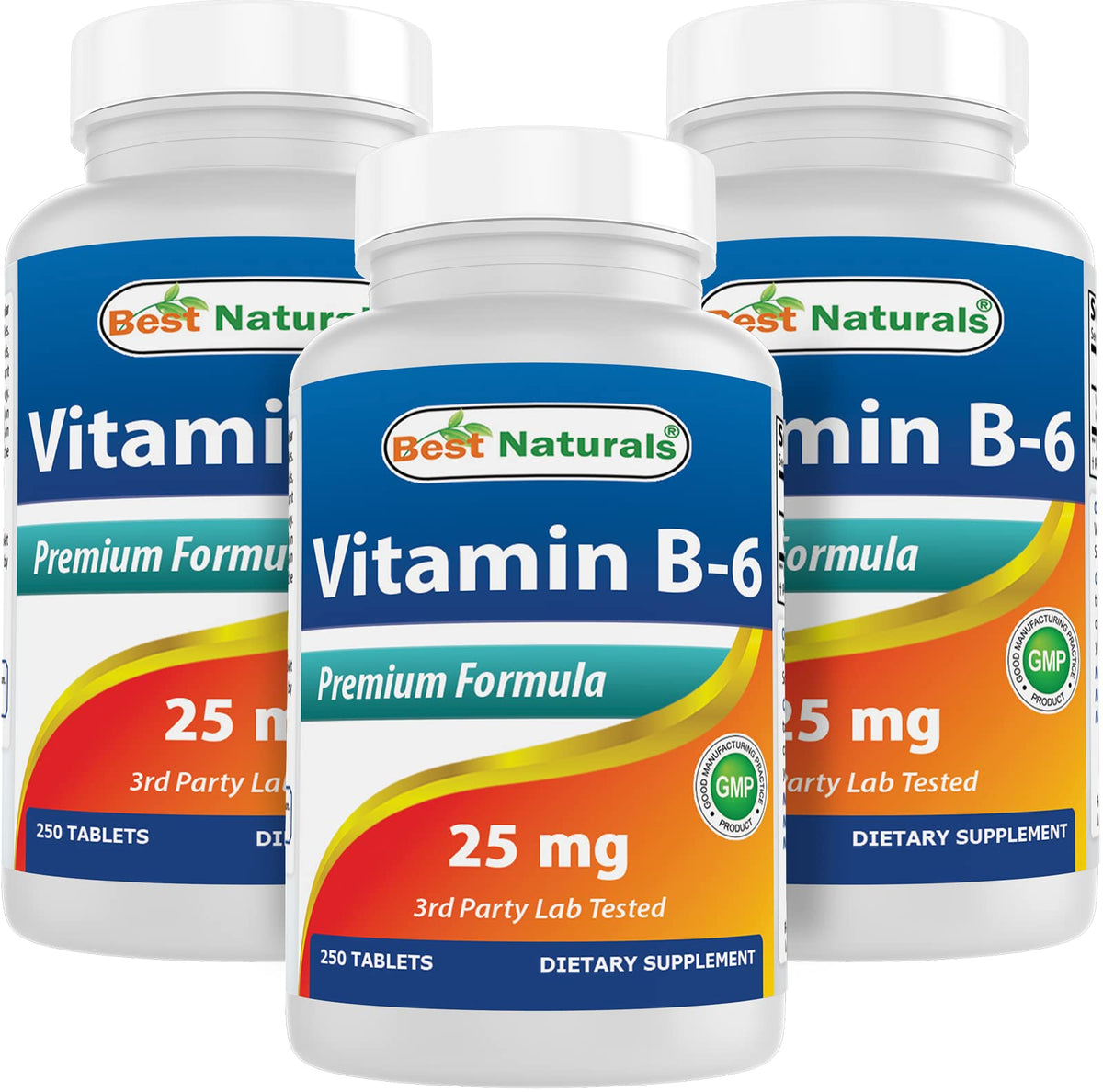 Best Naturals Vitamin B6 25mg - 250 Tablets