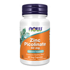 NOW Supplements Zinc Picolinate 50 mg Immune Support - 60 Vegetarian Capsules