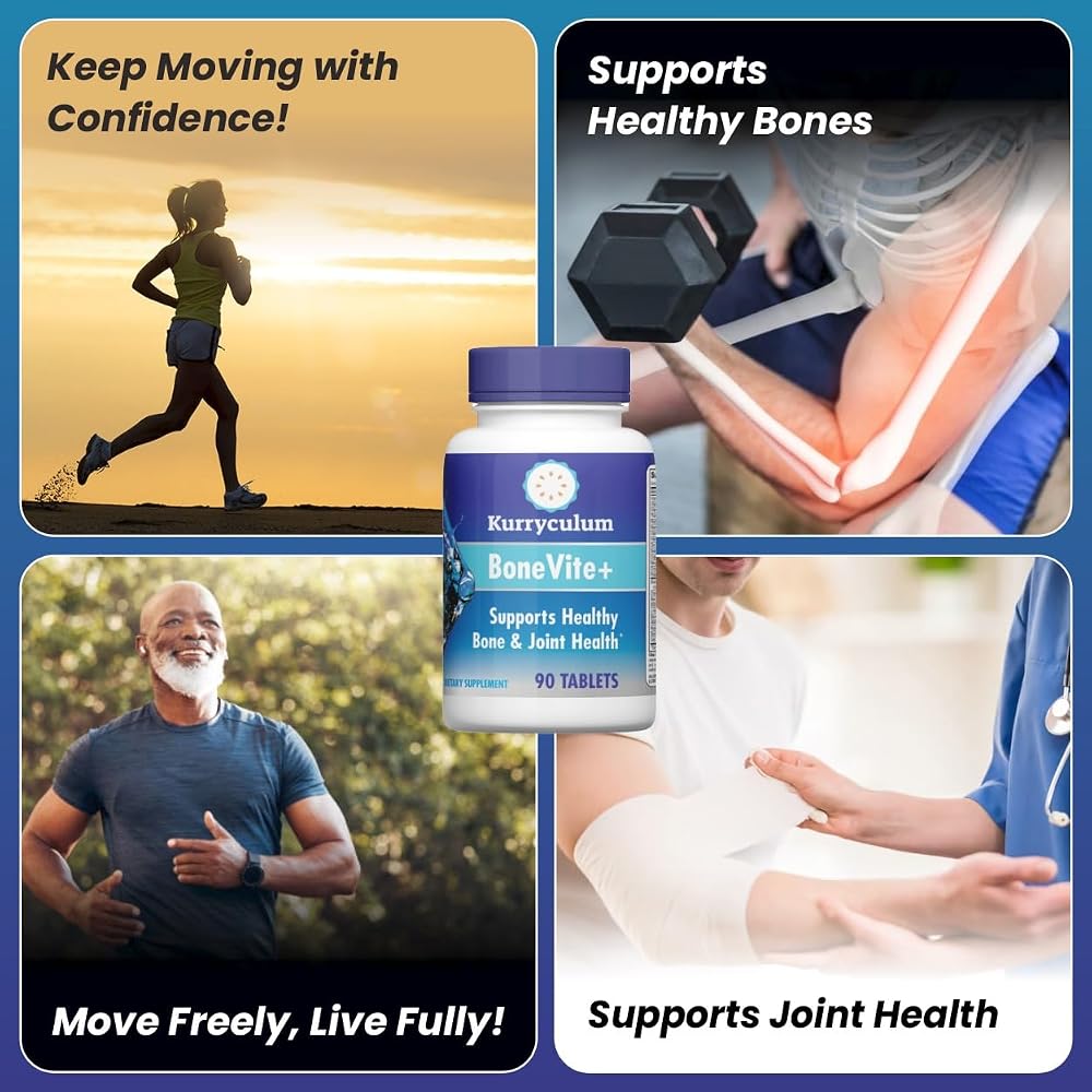 Kurryculum BoneVite+ Glucosamine Chondroitin MSM - 90 Tablets - image 4