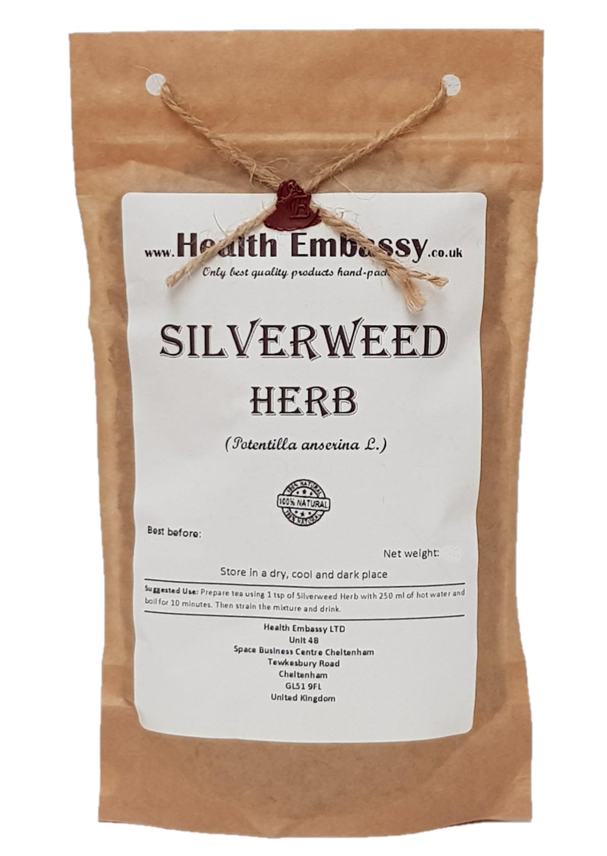 Health Embassy Silverweed Herb Tea - 100g