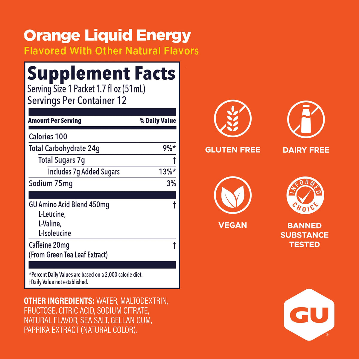 GU Energy Liquid Energy Gel with Complex Carbohydrates