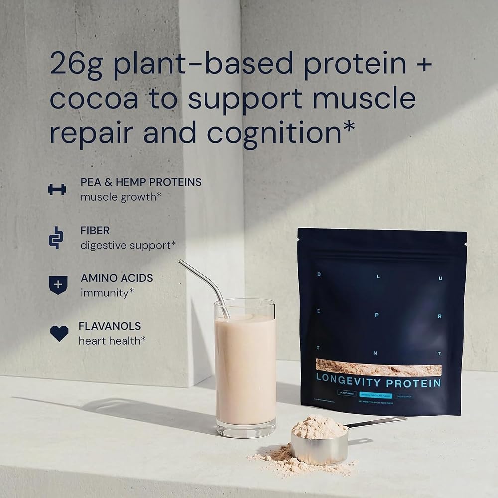 Blueprint Bryan Johnson Chocolate Protein Powder - 30 Servings - image 4