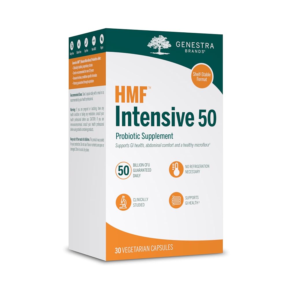 Genestra Brands HMF Intensive 50 Probiotic - 30 Vegetarian Capsules