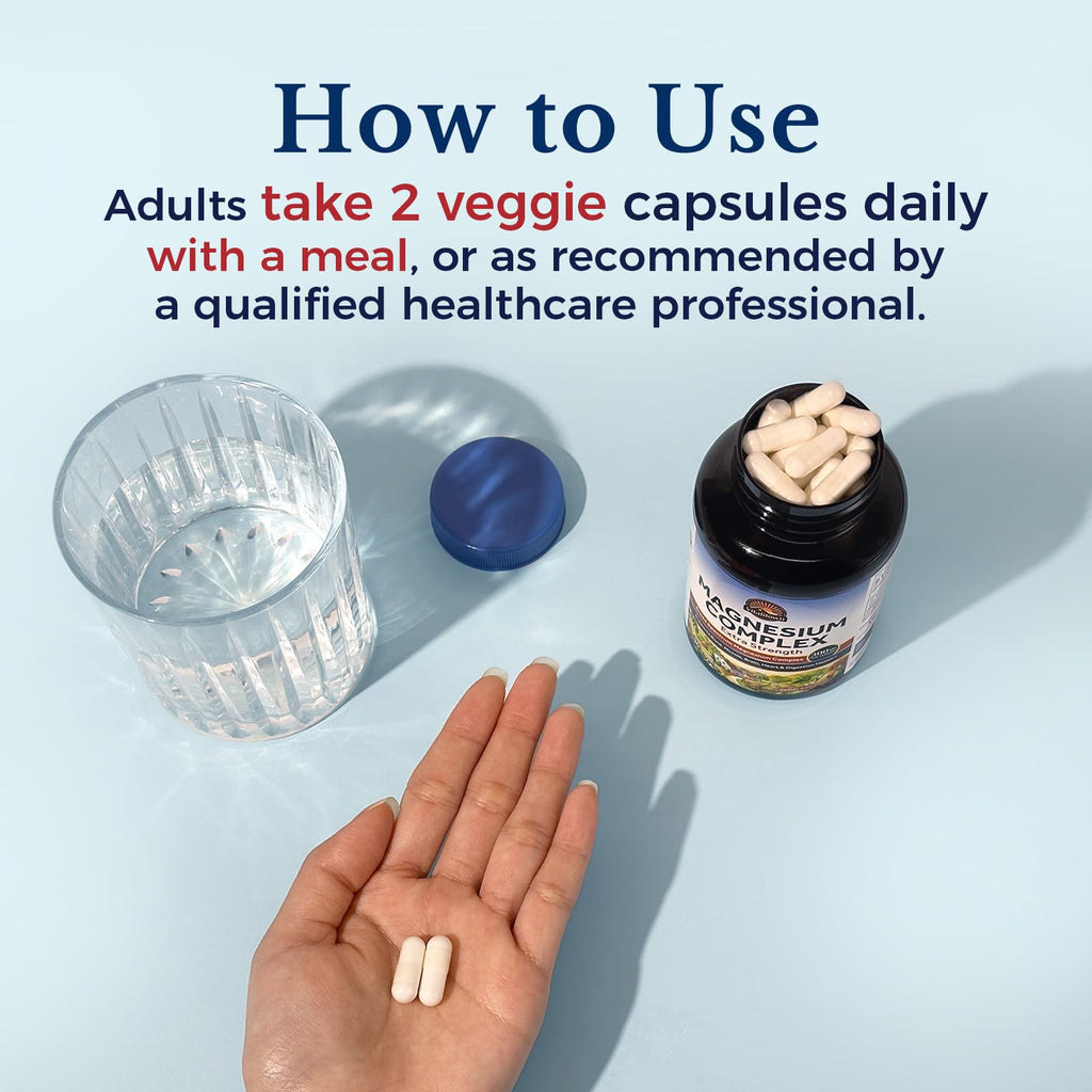 Vitalitown Magnesium Complex 300mg - 90 Vegetarian Capsules - image 7