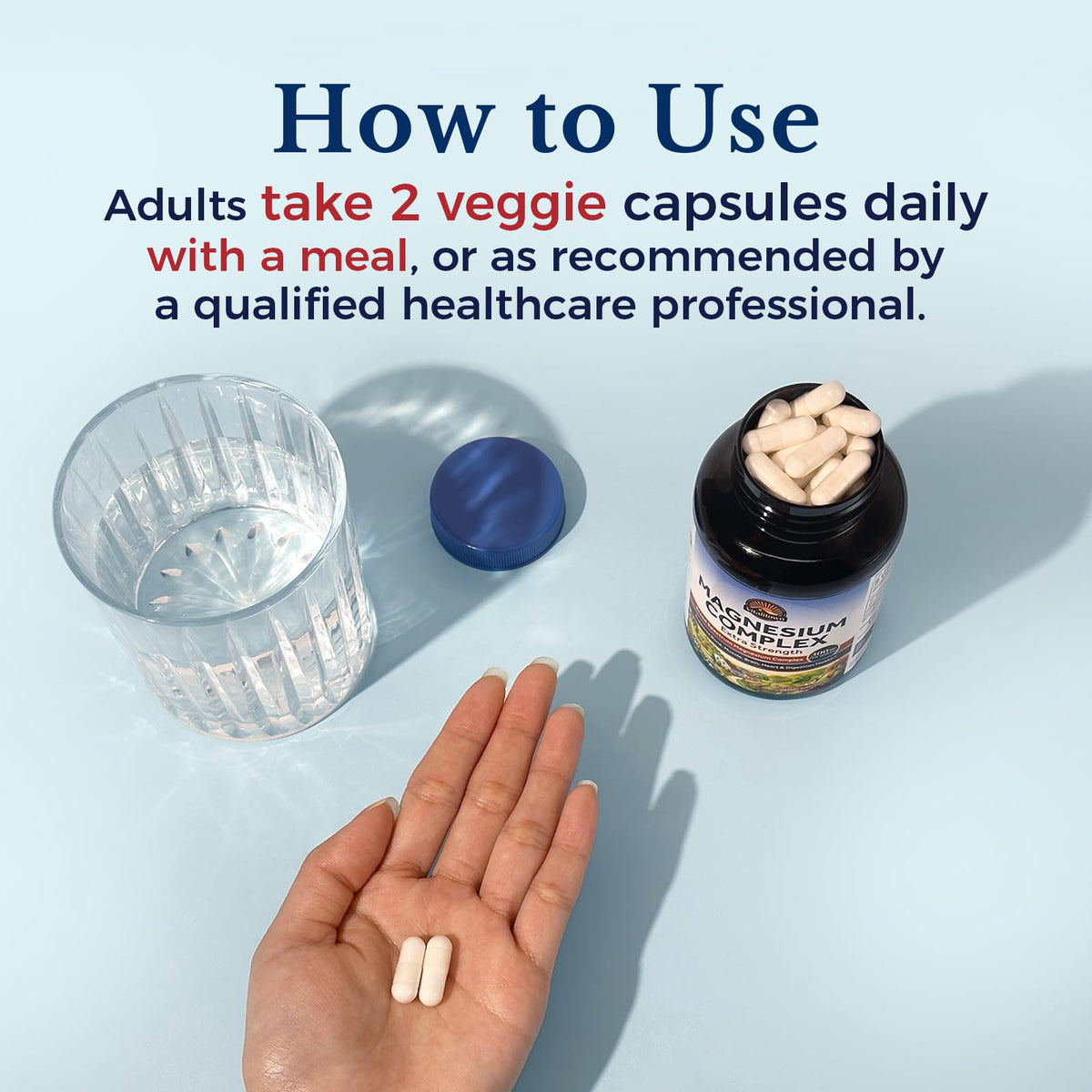 Vitalitown Magnesium Complex 300mg - 90 Vegetarian Capsules - image 7