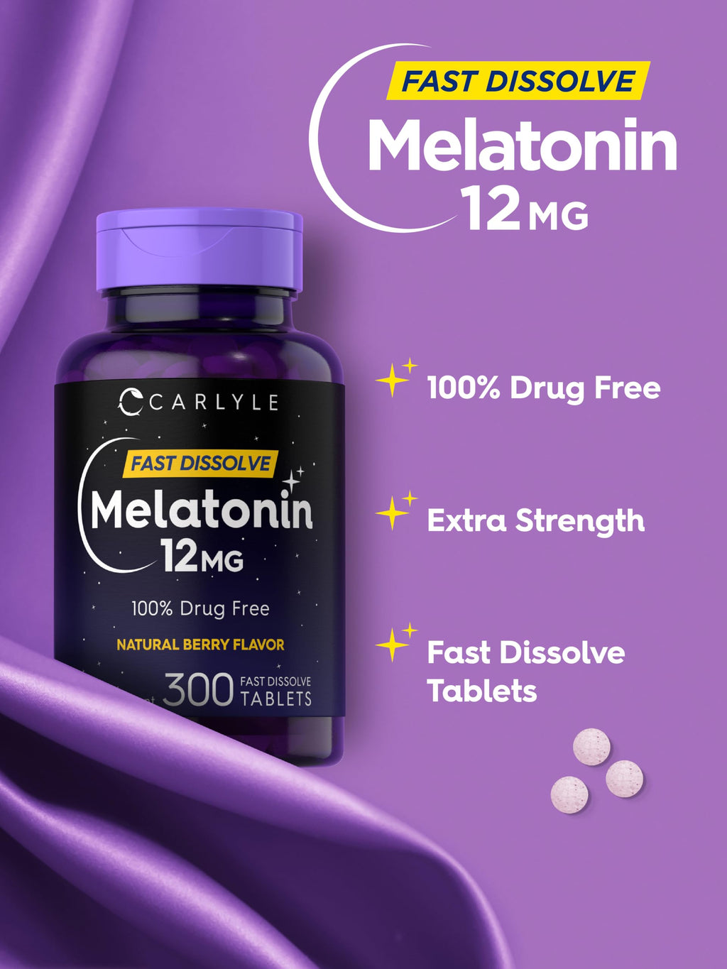 Carlyle Melatonin 12 mg Fast Dissolve