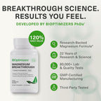 BiOptimizers Magnesium Breakthrough Supplement 4.2 - Has 7 Forms - image 8