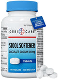 GeriCare Docusate Sodium 100mg Stool Softener - 100 Tablets