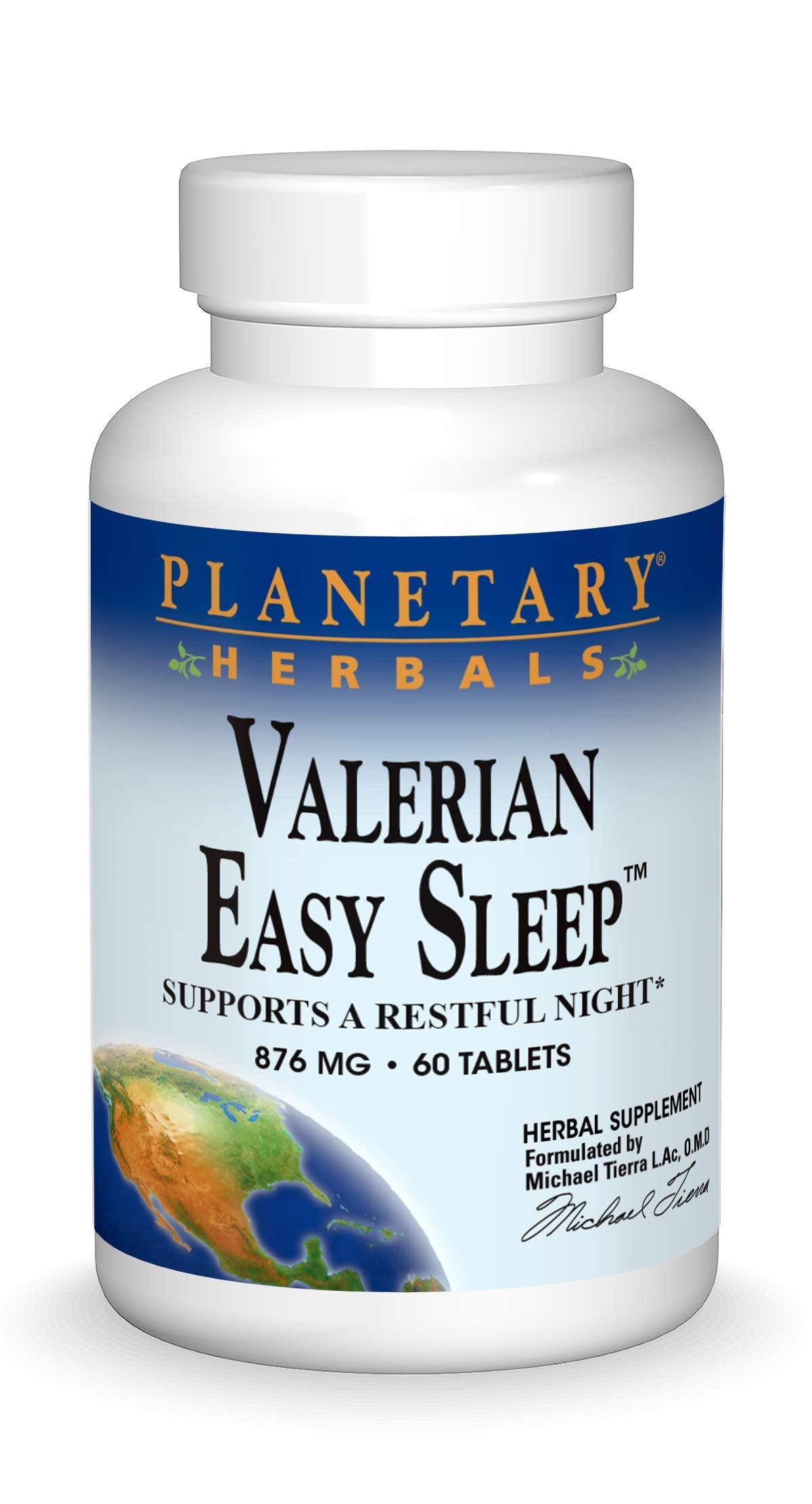 Planetary Herbals Valerian Easy Sleep Tablets - 60 Count