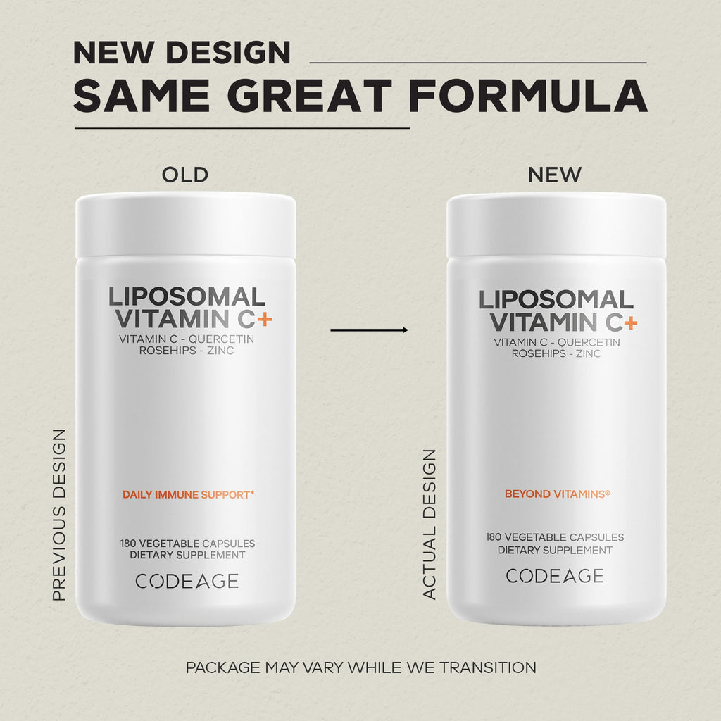 Codeage Liposomal Vitamin C 1500mg with Zinc
