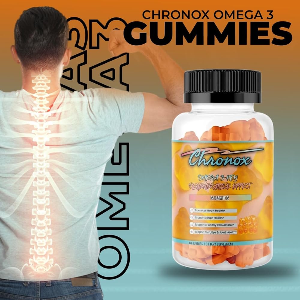 Chronox Omega 3 Fish Oil Gummies Orange Flavor - 1 Count - image 4