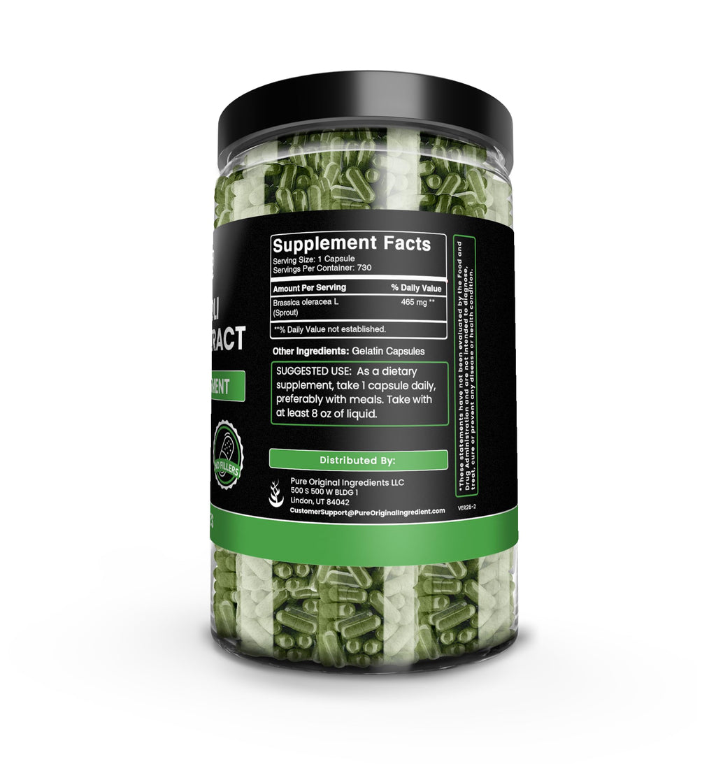 PURE ORIGINAL INGREDIENTS Broccoli Extract No Magnesium Or Rice