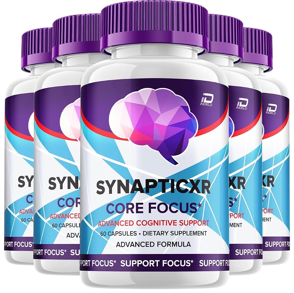 Indelo SynapticXR Brain Supplement Capsules for Memory and Focus - 300 Capsules