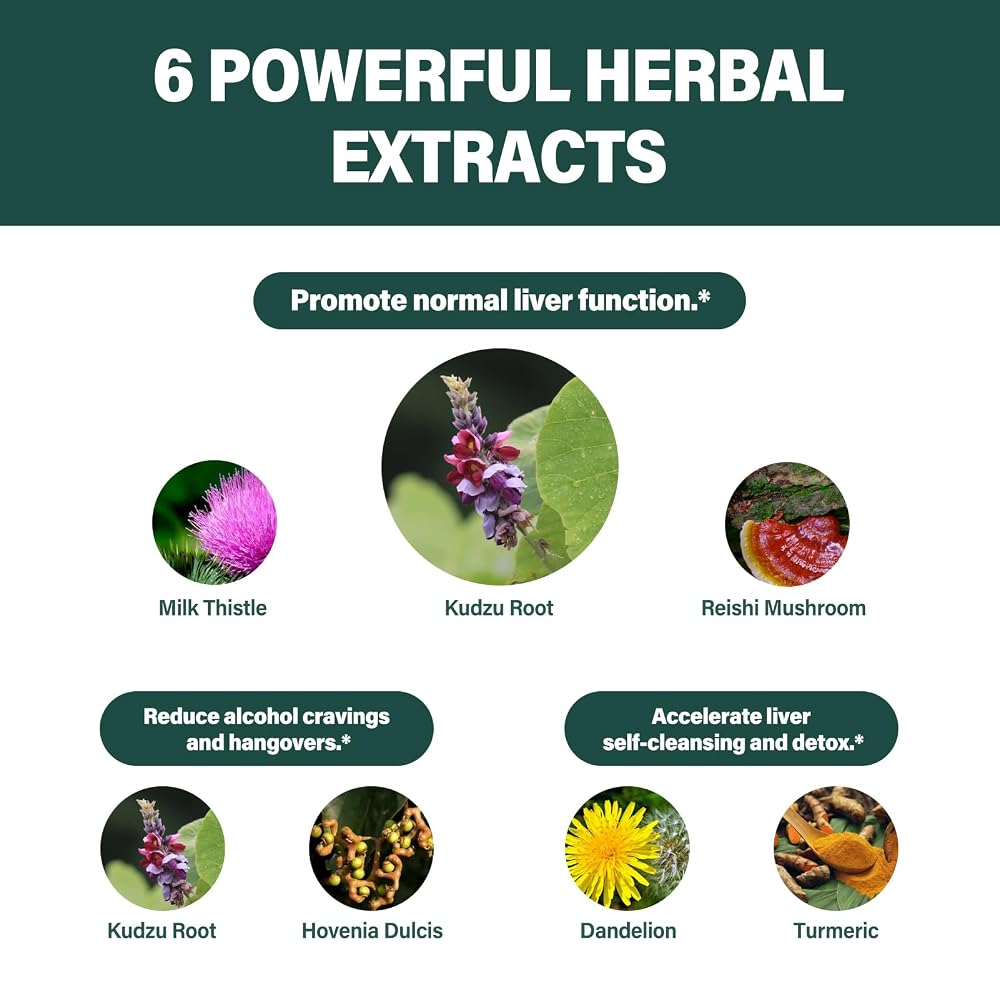 Fuenvegtal Herbal Drops Liver Support with Kudzu - 6 Fl Oz - image 4