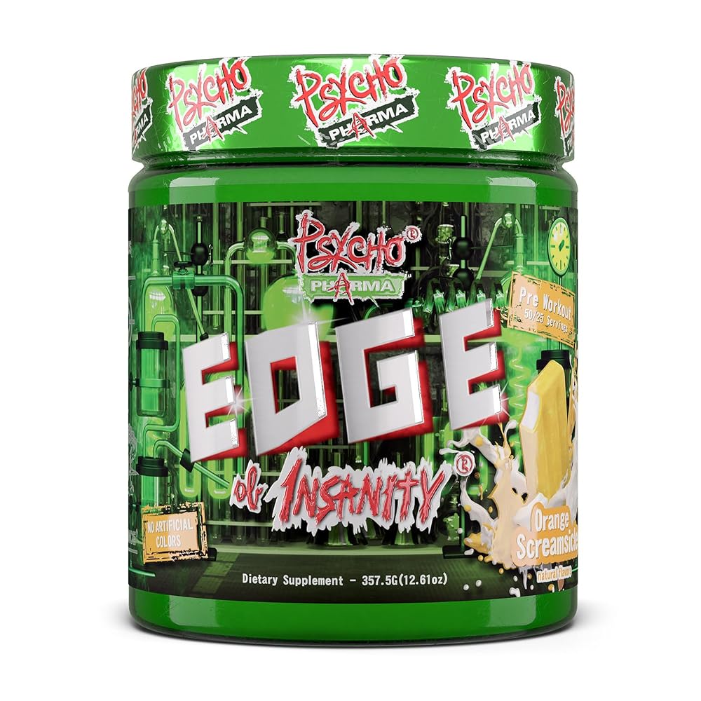 Psycho Pharma Edge of Insanity High-Stim Pre-Workout Powder