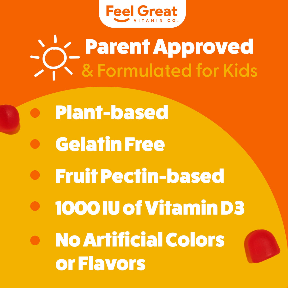 The Feel Great Vitamin Company Feel Great Kids Vitamin D3 1000 IU