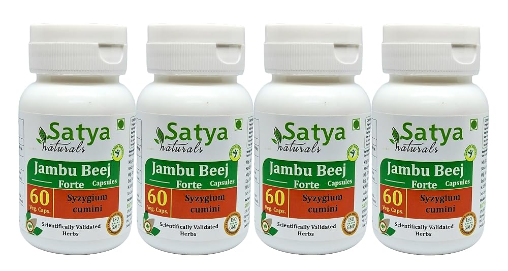Satya Naturals Jambu Beej Forte Capsules 500 mg. 60 Veg. Capsule