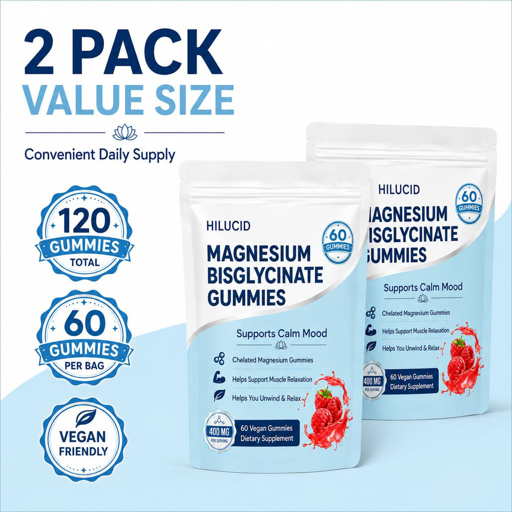 HILUCID Magnesium Bisglycinate Gummies - 120 Gummies - image 2
