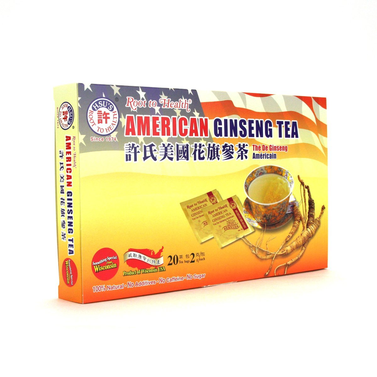 Hsu's American Ginseng Tea Bags