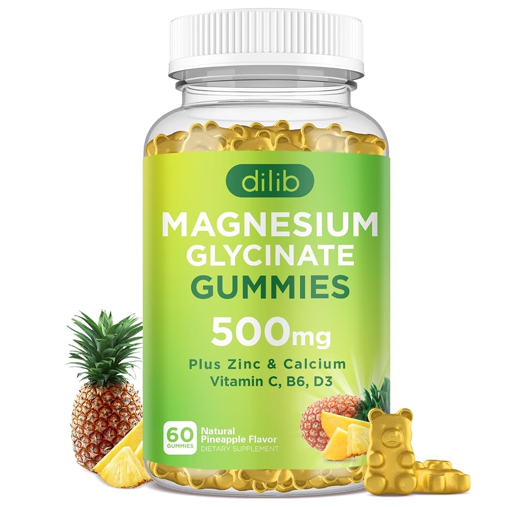 dilib Magnesium Glycinate Gummies 500mg Magnesium Supplement