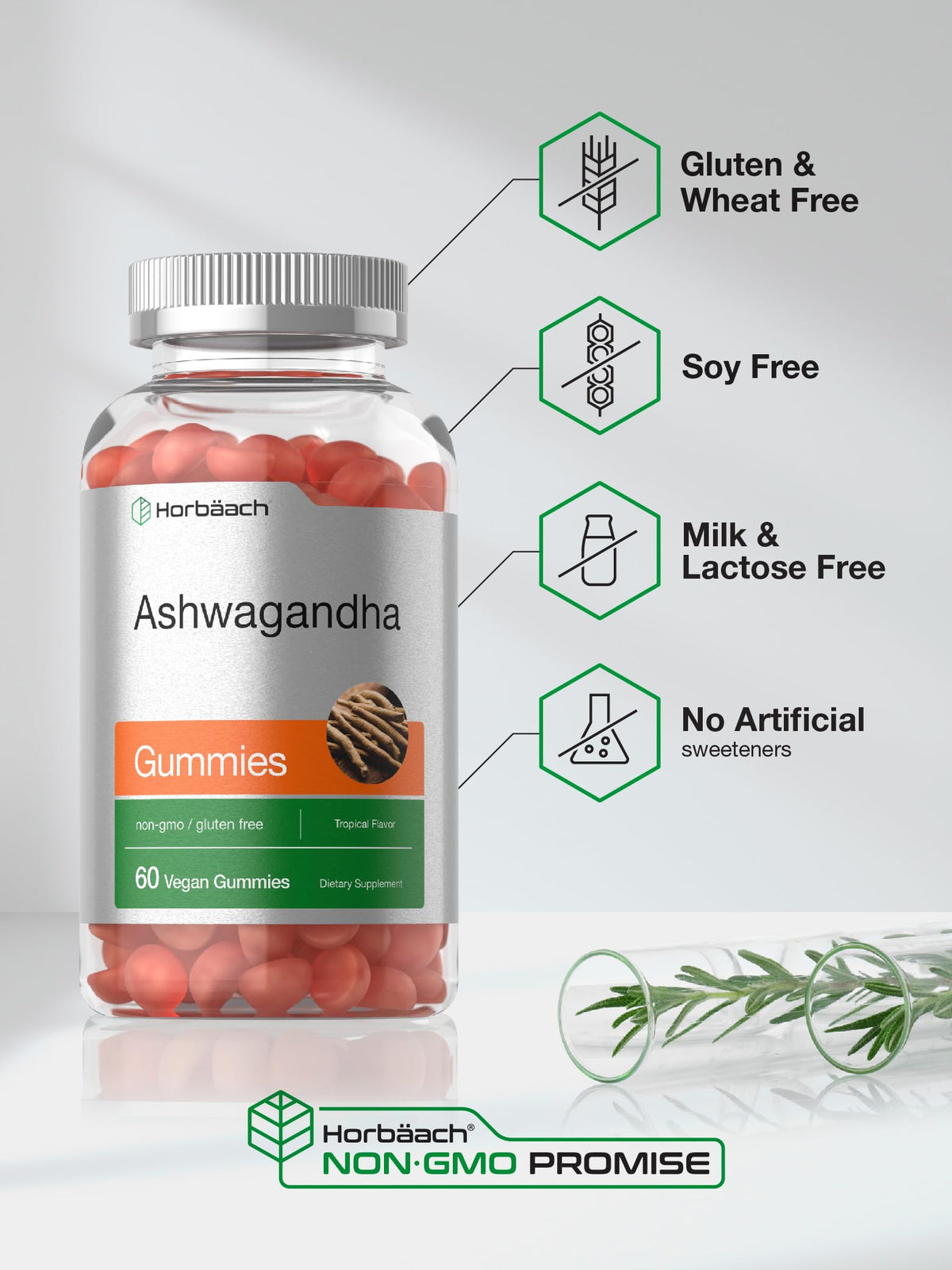 Horbäach Ashwagandha Gummies - 60 Chewable Gummies - image 5