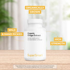 Supersmart Organic Chaga Extract 1500mg - 90 Vegetarian Capsules - image 3