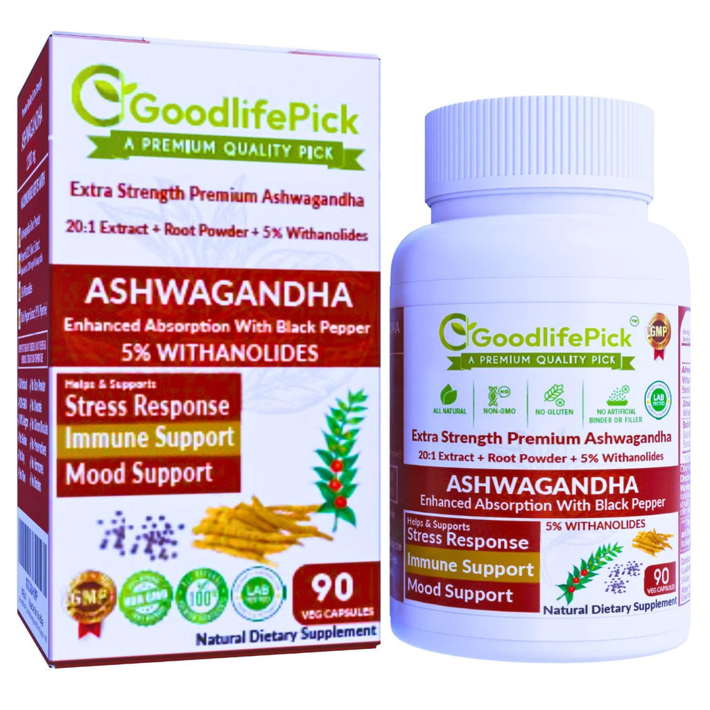 GoodlifePick Ashwagandha Capsules with Black Pepper