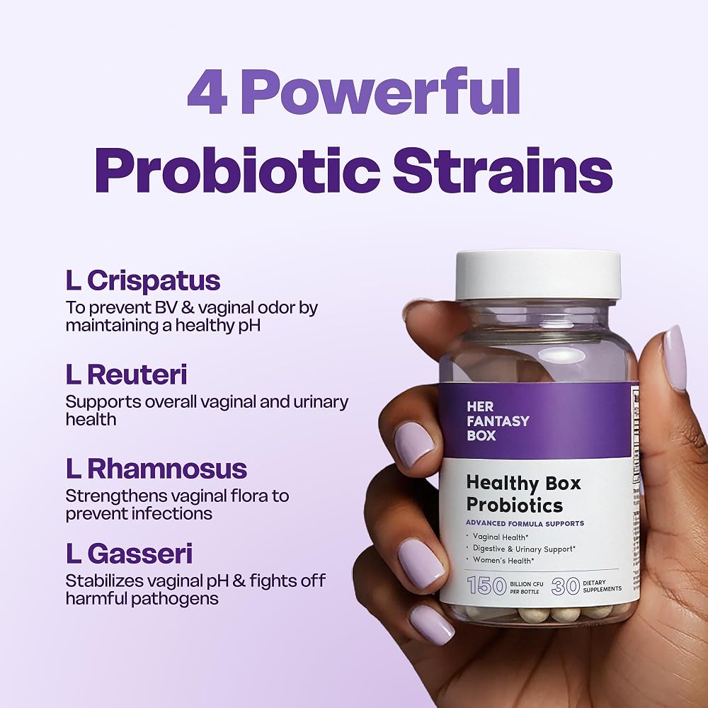Her Fantasy Box Vaginal Probiotics for Women - 30 Capsules - image 3