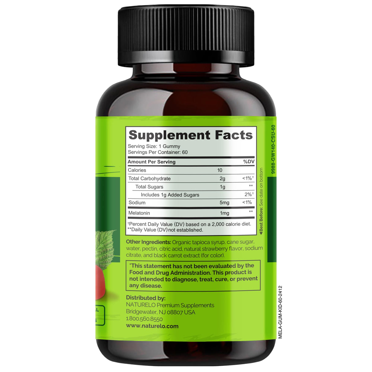 NATURELO Melatonin Gummies for Kids Sleep Support - 60 Gummies - image 7