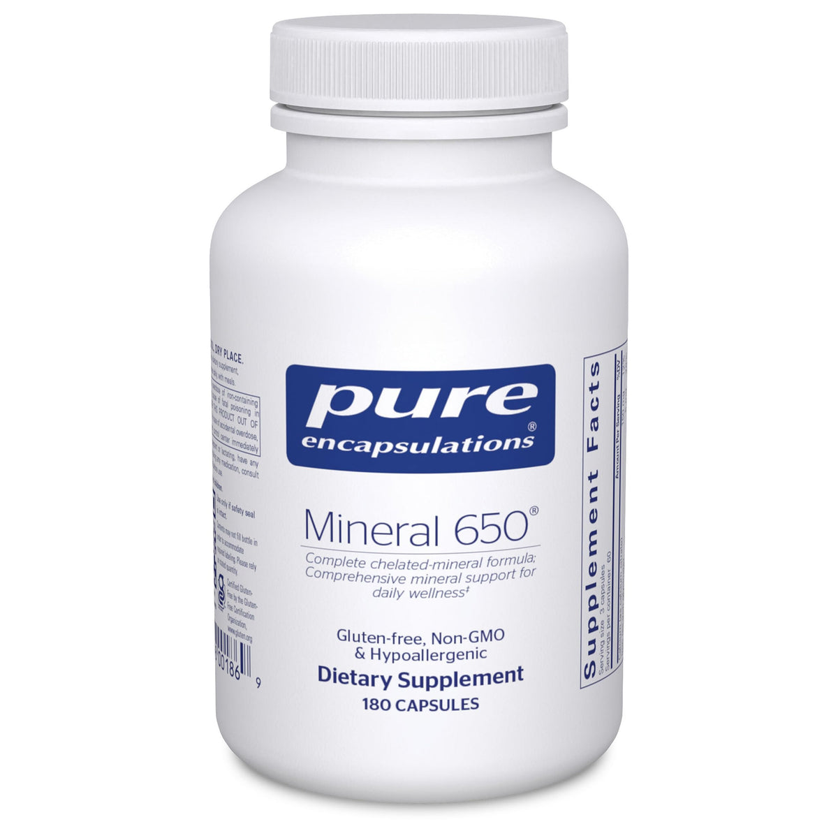 Pure Encapsulations Mineral 650 - 180 Capsules