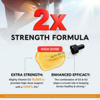 NUTRAHARMONY Vitamin D3 K2 USDA Organic Drops - Vitamin D3 10000 IU