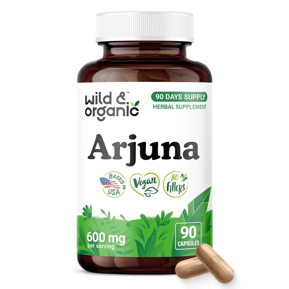 Wild & Organic Arjuna Bark Capsules - Antioxidant Support