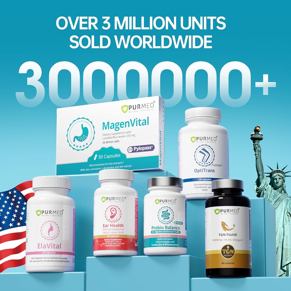 purmeo 5 in 1 High Potency H. Pylori Probiotic - Clinically Studied
