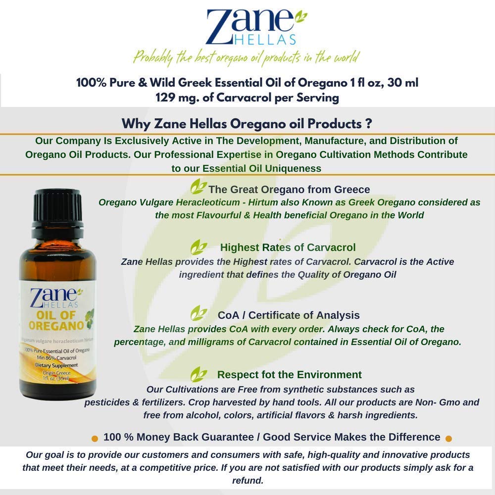 Zane HELLAS Natural Oregano Oil Essential Oil - 1 Fl Oz - image 6