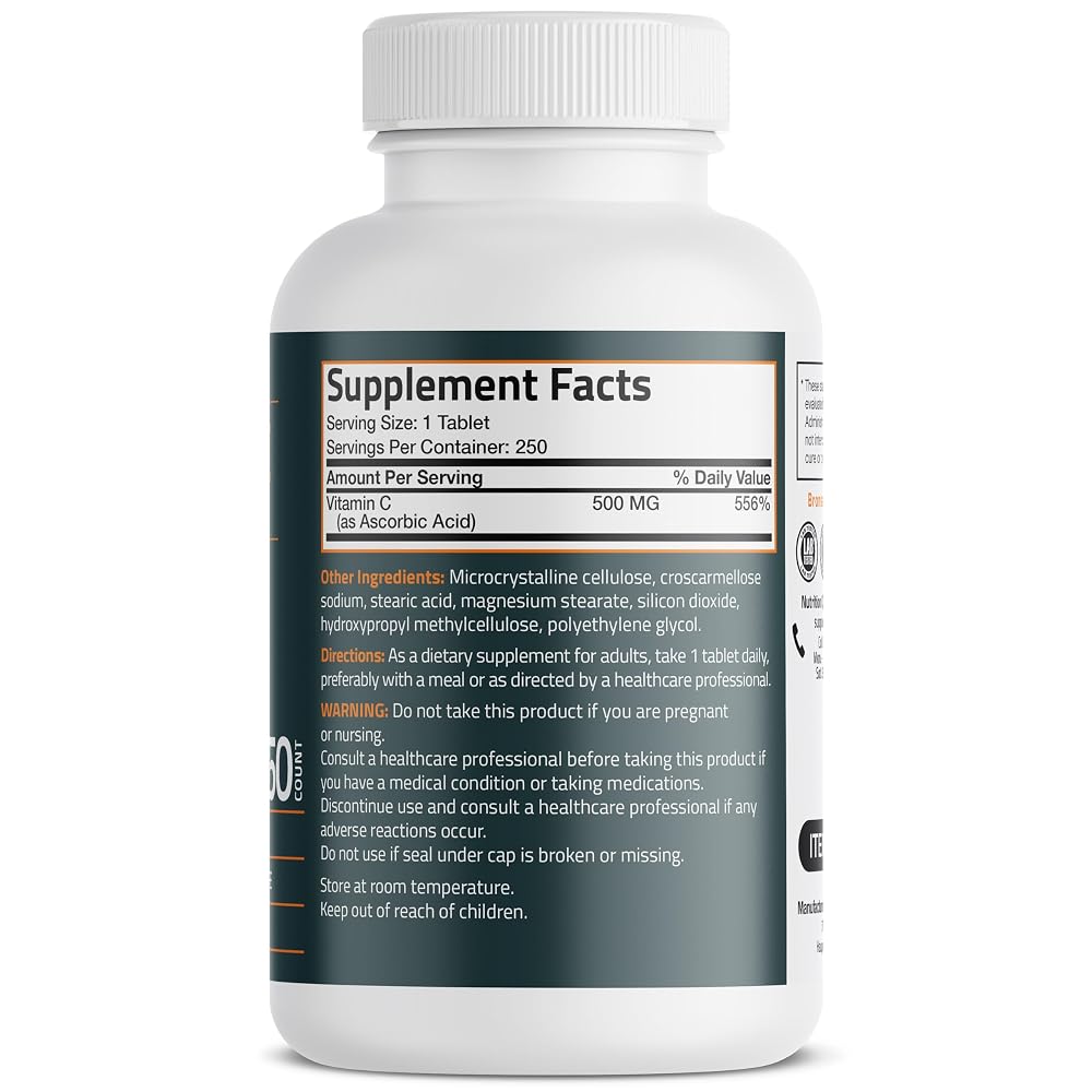 Bronson Vitamin C 500 MG Supports a Healthy Immune System