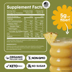 Bellway Super Fiber + Fruit, Organic Psyllium Husk Powder, Sugar-Free