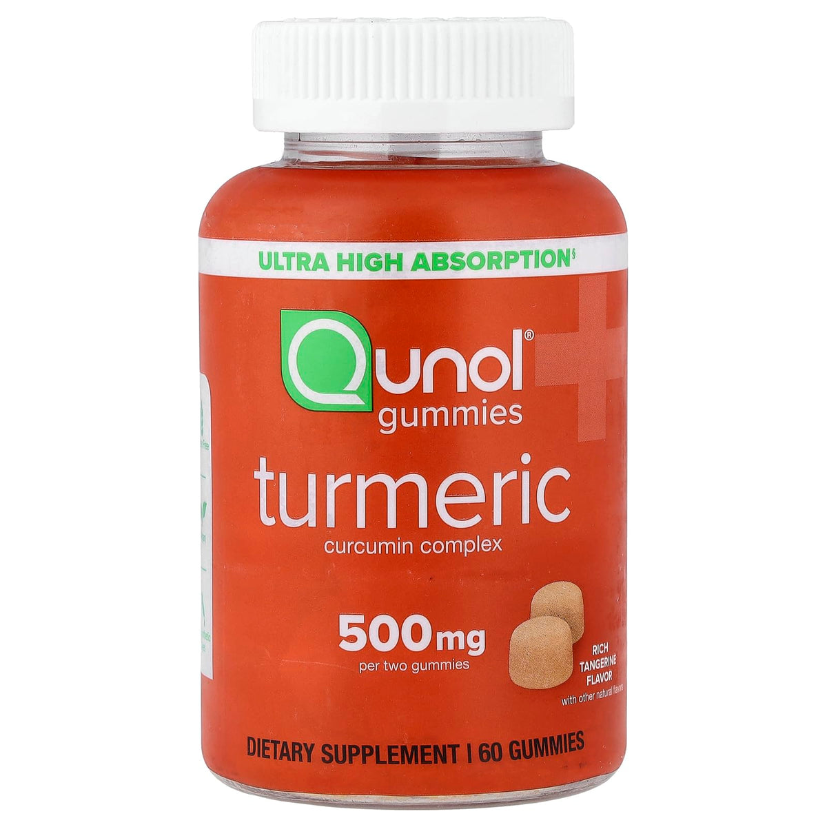 Qunol Turmeric Curcumin Gummies 500 mg - 60 Count