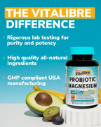 Vitalibre Probiotic with Magnesium 50 Billion CFU - 60 Capsules - image 7